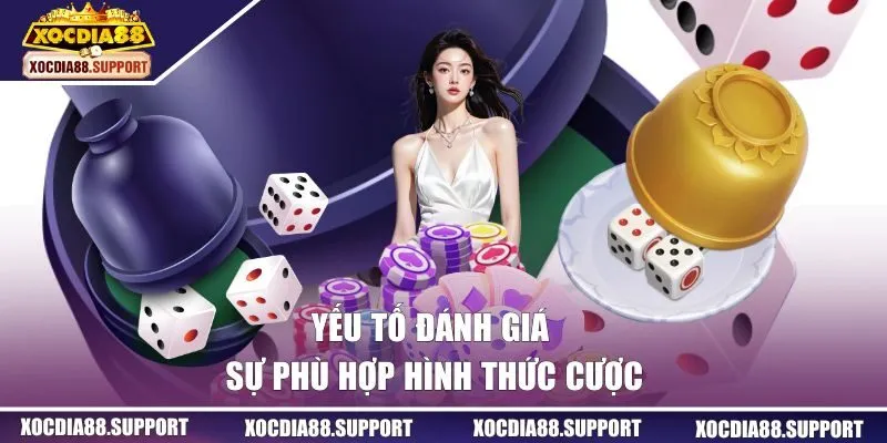 Yếu tố đánh giá sự phù hợp hình thức cược